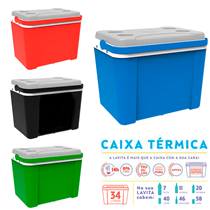 Caixa Térmica 34 Litros - 1101-SCB